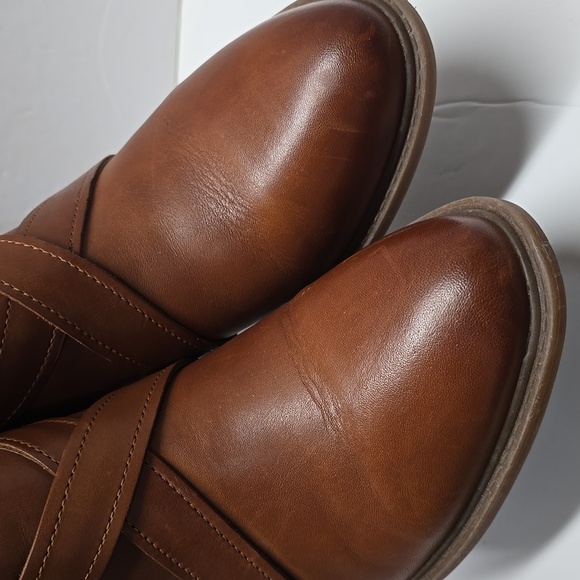 {Clarks} Women's Scene Strap Ankle Boot - Size 10M in Cognac Brown - Picture 8 of 13